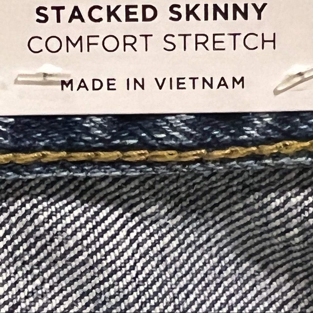 NWT PacSun Men’s Jeans 28X30 29X32 Medium Indigo Stacked Skinny Comfort Stretch - Picture 9 of 13
